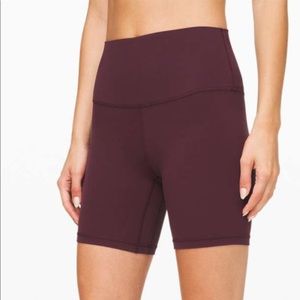 LULULEMON ALIGN HR SHORT 6” - cassis